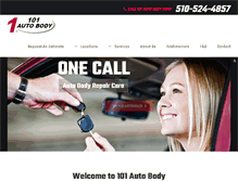 Tablet Screenshot of 101autobody.com